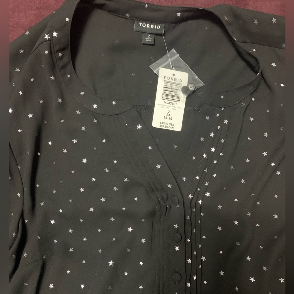 Torrid stars blouse